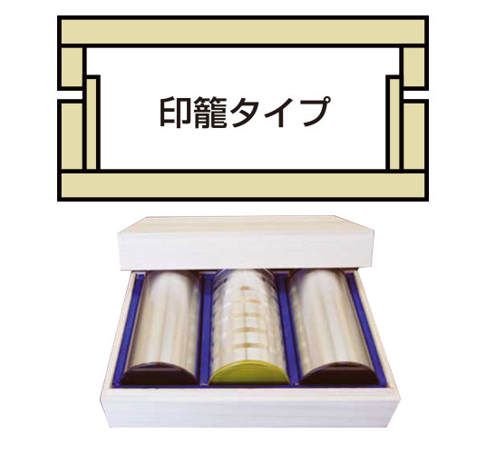 印籠タイイプ　オリジナル木箱はハコバナで
